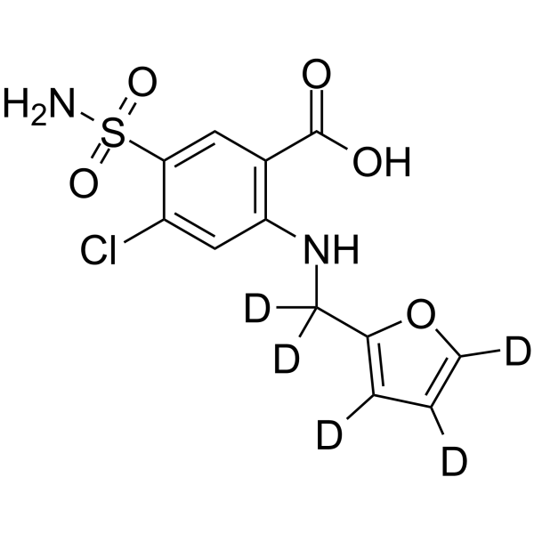 Furosemide-d<sub>5</sub> Chemical Structure