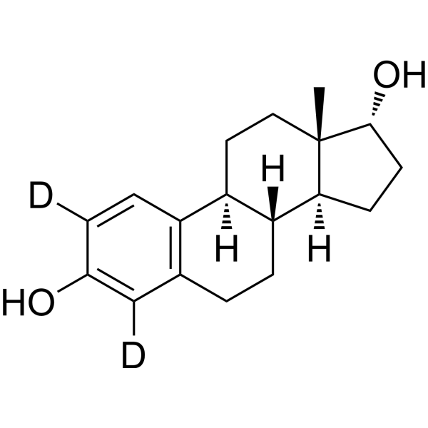 Alpha-Estradiol-d<sub>2</sub> Chemical Structure