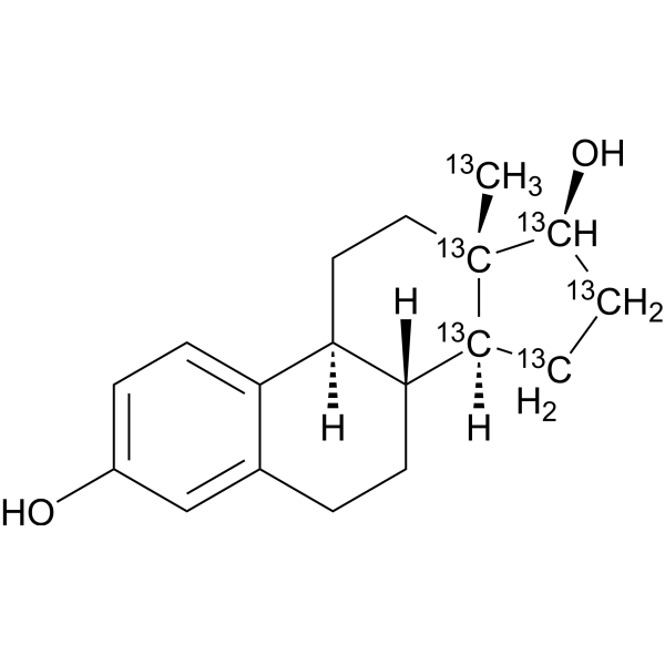 rel-Estradiol-<sup>13</sup>C<sub>6</sub> Chemical Structure