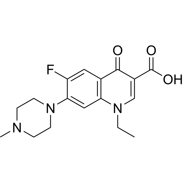 Pefloxacin Chemical Structure