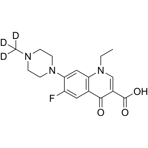Pefloxacin-d<sub>3</sub> Chemical Structure