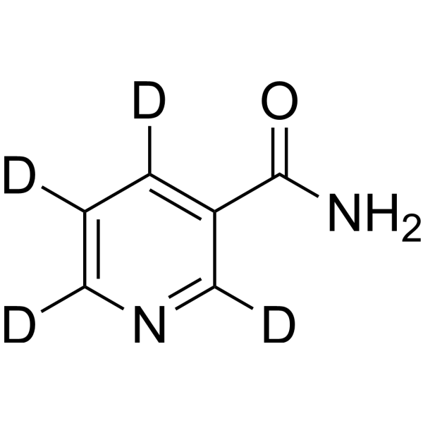 Nicotinamide-d<sub>4</sub> Chemical Structure