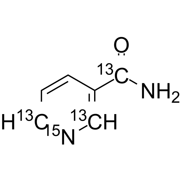Nicotinamide-<sup>15</sup>N,<sup>13</sup>C<sub>3</sub> Chemical Structure