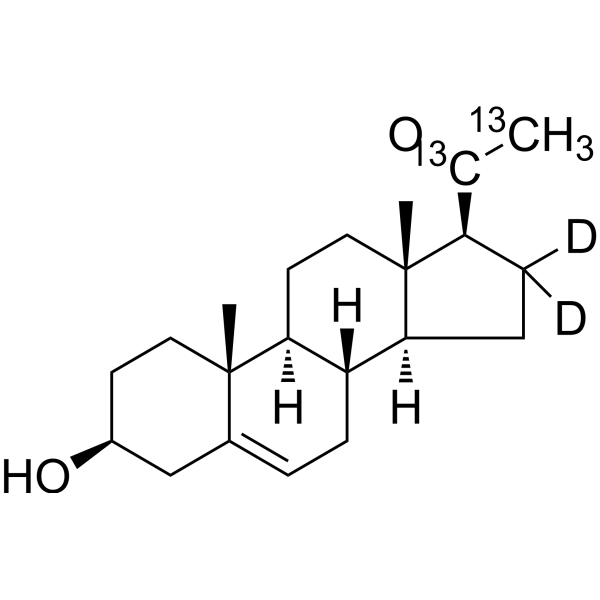 Pregnenolone-13C<em>2</em>,<em>d2</em>