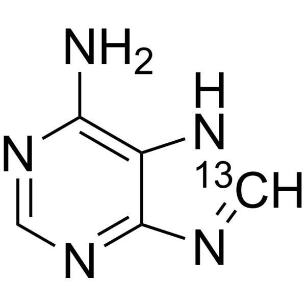 Adenine-<sup>13</sup>C Chemical Structure