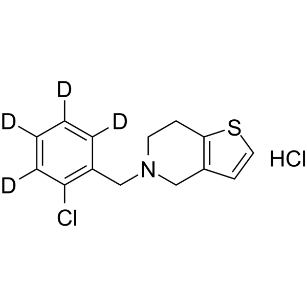 <em>Ticlopidine</em>-d4 hydrochloride