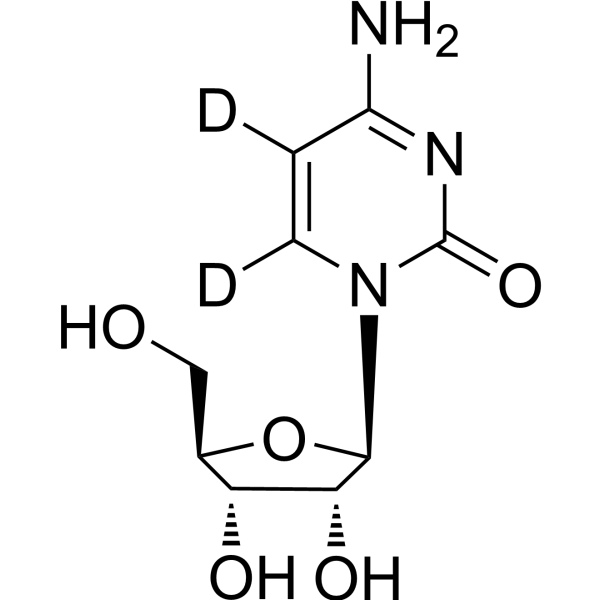 Cytidine-d<sub>2</sub> Chemical Structure
