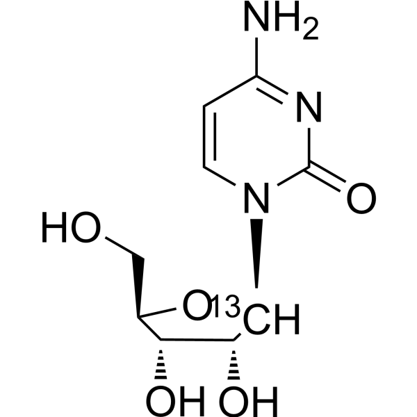 Cytidine-<sup>13</sup>C Chemical Structure