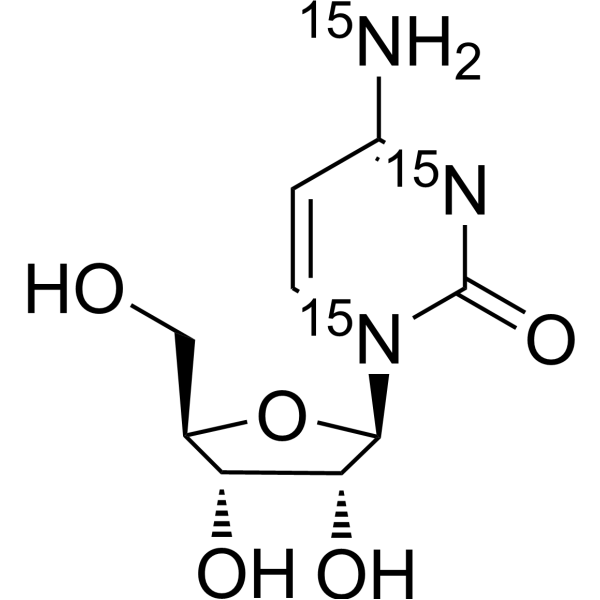 Cytidine-<sup>15</sup>N<sub>3</sub> Chemical Structure