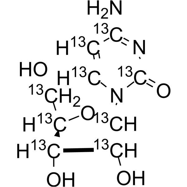 Cytidine-<sup>13</sup>C<sub>9</sub> Chemical Structure