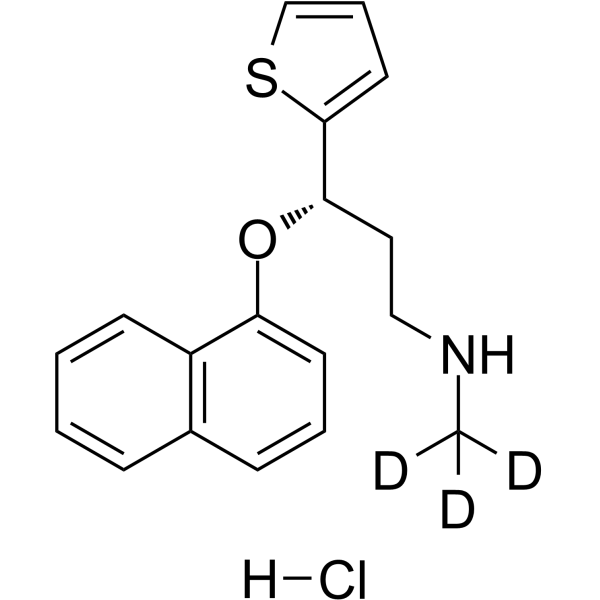 Duloxetine-d<sub>3</sub> hydrochloride Chemical Structure