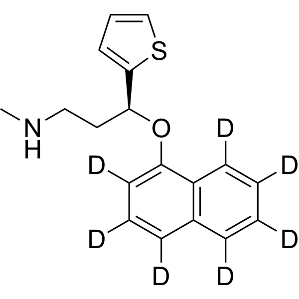 Duloxetine-d<sub>7</sub> Chemical Structure