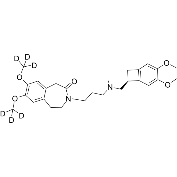 Ivabradine-d<sub>6</sub> Chemical Structure