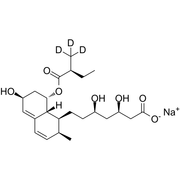 Pravastatin-d<sub>3</sub> sodium Chemical Structure