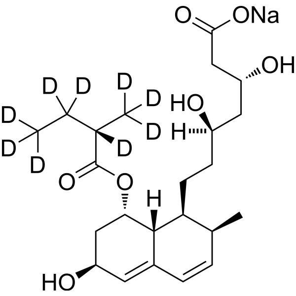 Pravastatin-d<sub>9</sub> sodium Chemical Structure