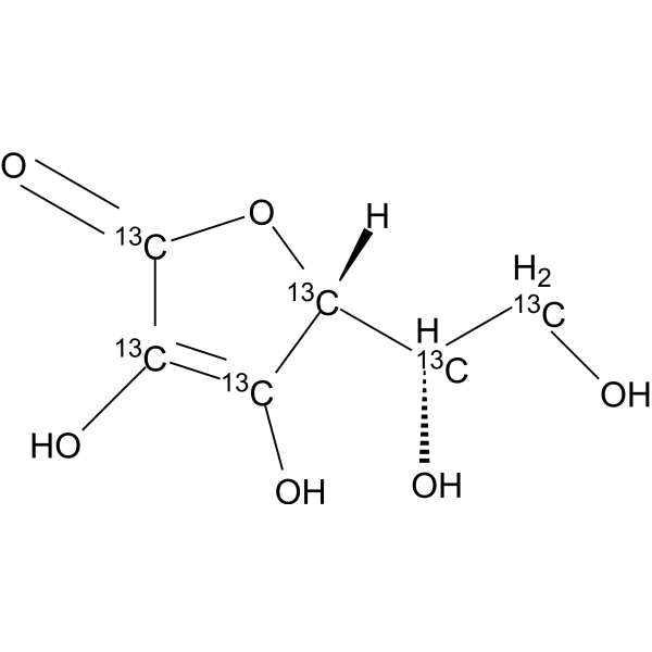 L-Ascorbic acid-<sup>13</sup>C<sub>6</sub> Chemical Structure