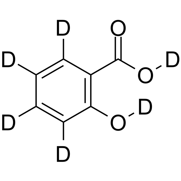 Salicylic acid-d<sub>6</sub> Chemical Structure