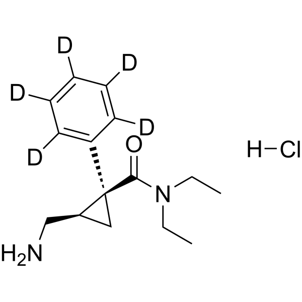 Milnacipran-d<sub>5</sub> ((1S-cis) hydrochloride) Chemical Structure