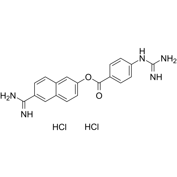 Nafamostat hydrochloride Chemical Structure