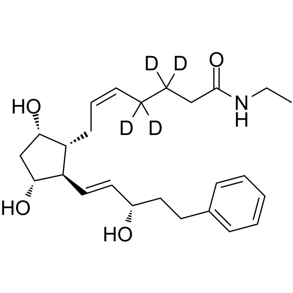 Bimatoprost-d<sub>4</sub> Chemical Structure