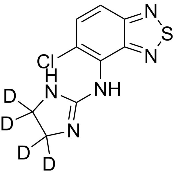 Tizanidine-d<sub>4</sub> Chemical Structure