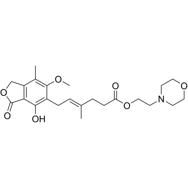 Mycophenolate Mofetil (Standard) Chemical Structure