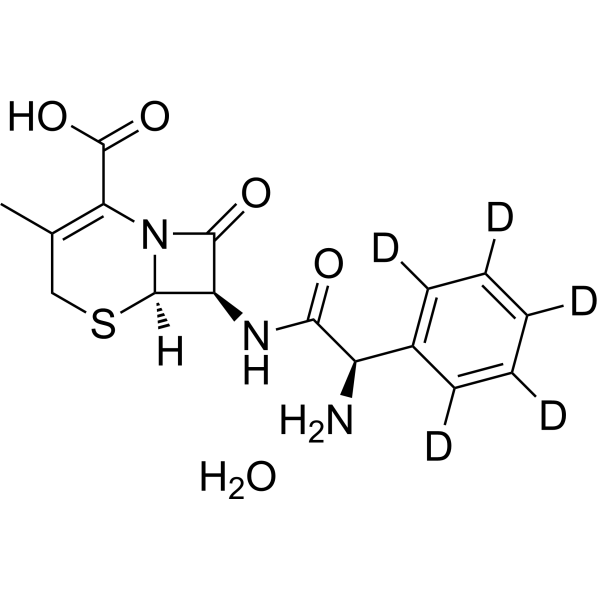 Cephalexin-d<sub>5</sub> monohydrate Chemical Structure
