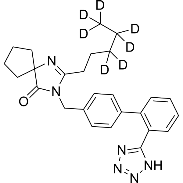 Irbesartan-d<sub>7</sub> Chemical Structure