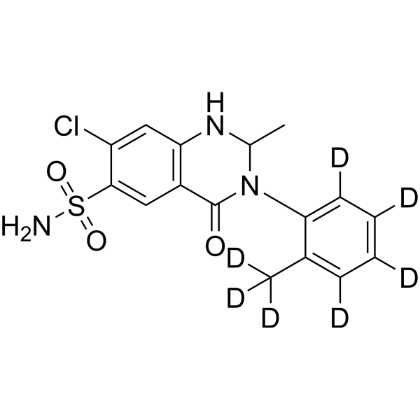 Metolazone-d<sub>7</sub> Chemical Structure