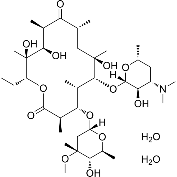 Erythromycin A dihydrate Chemical Structure