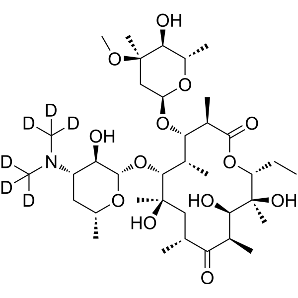 Erythromycin-d<sub>6</sub> Chemical Structure