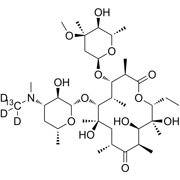 Erythromycin-<sup>13</sup>C,d<sub>3</sub> Chemical Structure