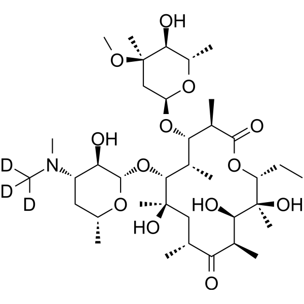 Erythromycin-d<sub>3</sub> Chemical Structure