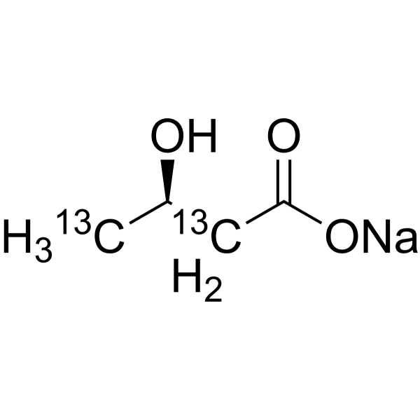 (<em>R</em>)-3-Hydroxybutanoic acid-13C2 sodium