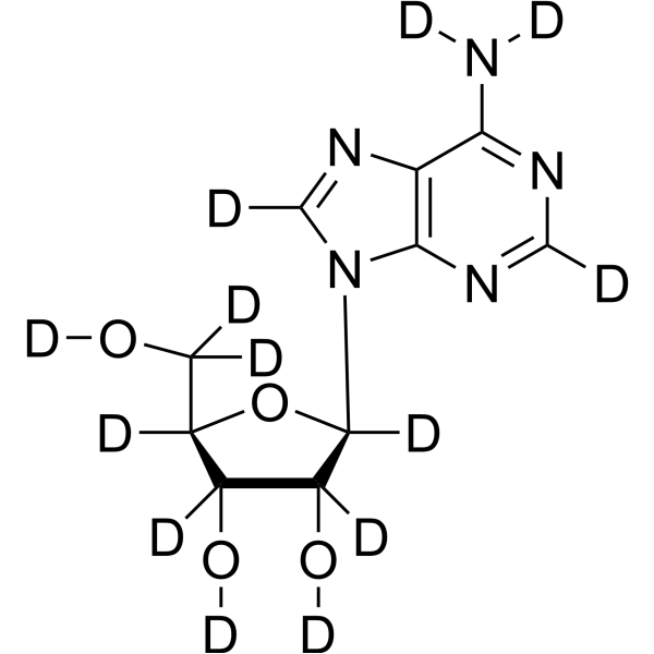 Adenosine-d<sub>13</sub> Chemical Structure