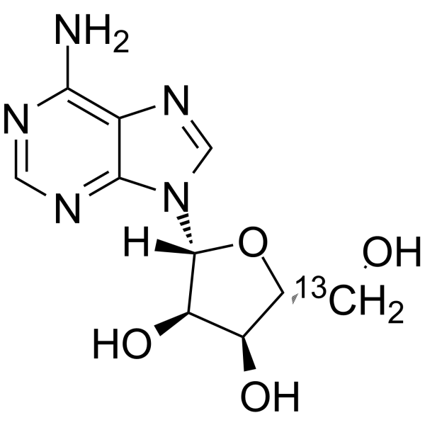 Adenosine-<sup>13</sup>C Chemical Structure