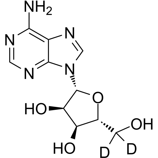 Adenosine-d<sub>2</sub> Chemical Structure