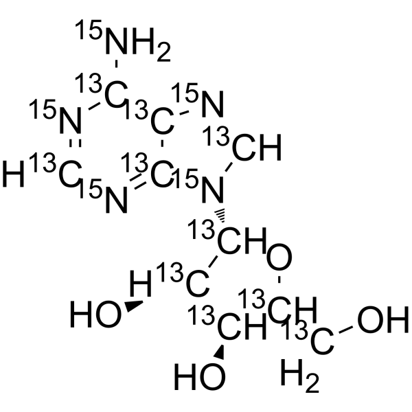 Adenosine-13C10,15<em>N</em>5
