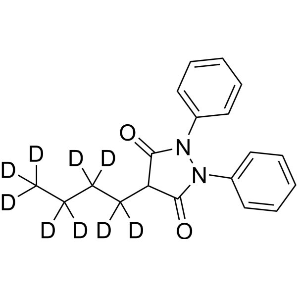 Phenylbutazone-d<sub>9</sub> Chemical Structure