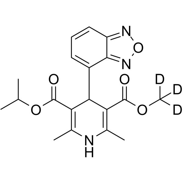 Isradipine-d<sub>3</sub> Chemical Structure