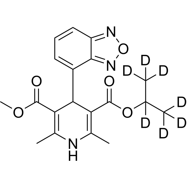 Isradipine-d<sub>7</sub> Chemical Structure