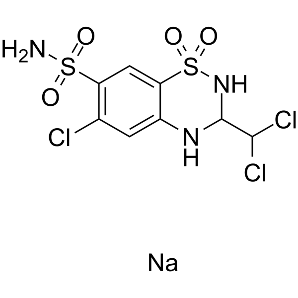 Trichlormethiazide sodium Chemical Structure