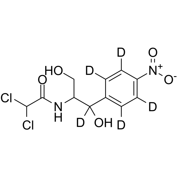 DL-threo-Chloramphenicol-d<sub>5</sub> Chemical Structure