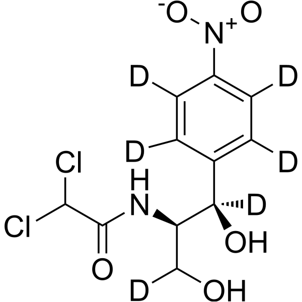 Threo-Chloramphenicol-d<sub>6</sub> Chemical Structure