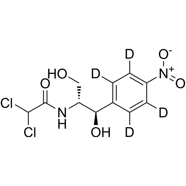 Chloramphenicol-d<sub>4</sub> Chemical Structure