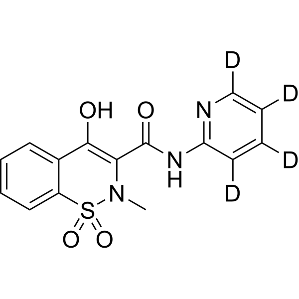 Piroxicam-d<sub>4</sub> Chemical Structure