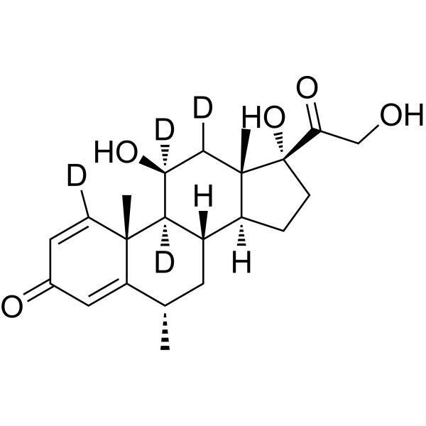 Methylprednisolone-d<sub>4</sub> Chemical Structure