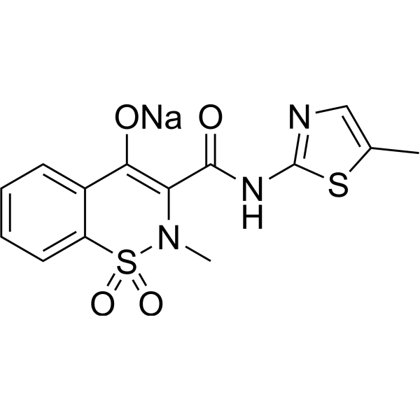 Meloxicam sodium Chemical Structure