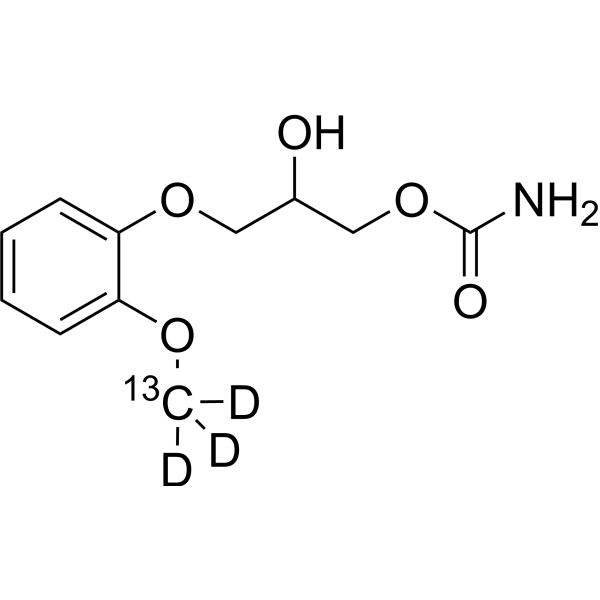 Methocarbamol-<sup>13</sup>C,d<sub>3</sub> Chemical Structure