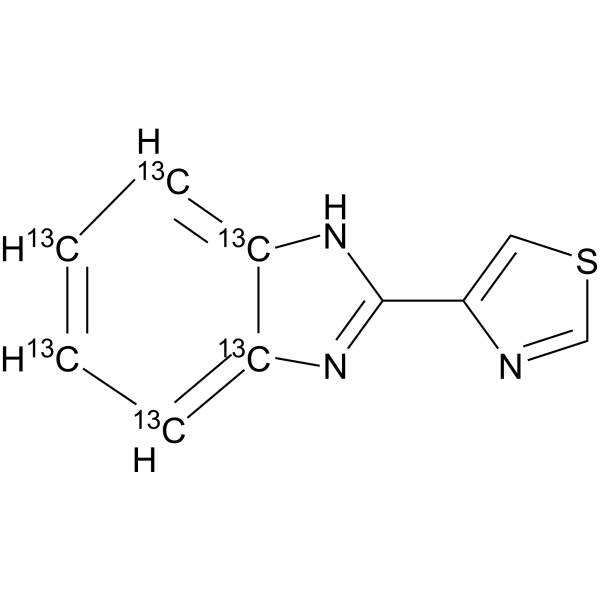 Thiabendazole-<sup>13</sup>C<sub>6</sub> Chemical Structure